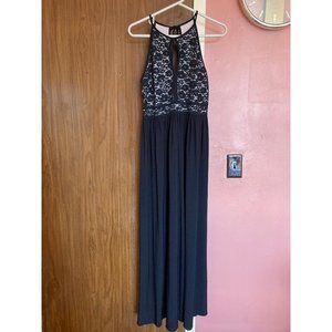 Nightway Black Halter Cocktail Evening Dress